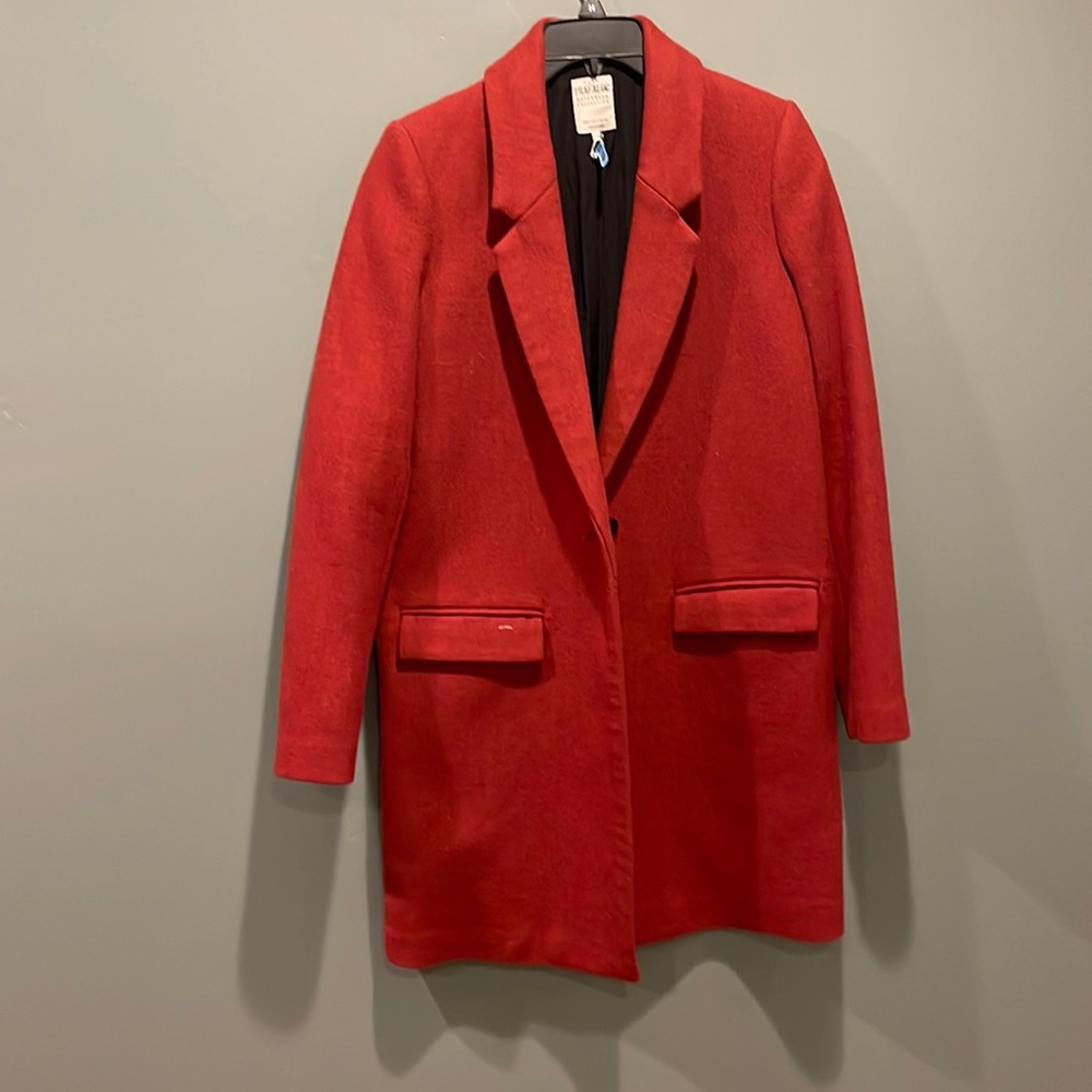 Burnt orange/red Zara blazer/jacket